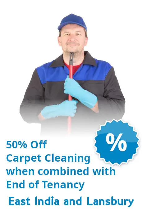 End of Tenancy Cleaning in East India and Lansbury discount