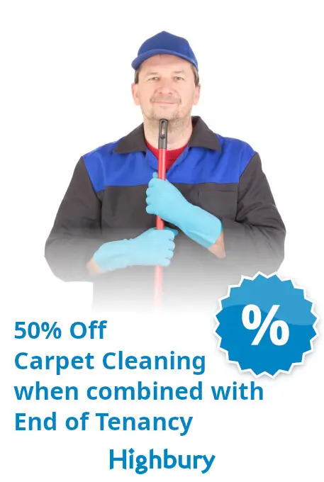 End of Tenancy Cleaning in Highbury discount