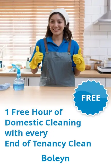 Free Domestic Cleaning with Tenancy Service